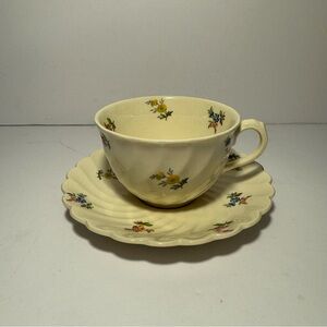Vintage Royal Staffordshire “Dimity” by Clarice Cliff Tea Cup & Saucer Set